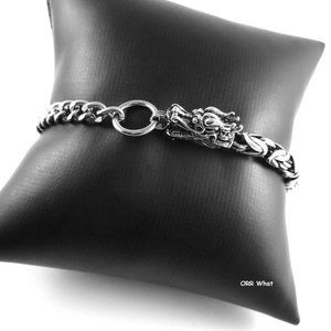 Dragon Rope Chain + Steel O Ring Fantasy Bracelet Unisex Jewelry Mixed Chains